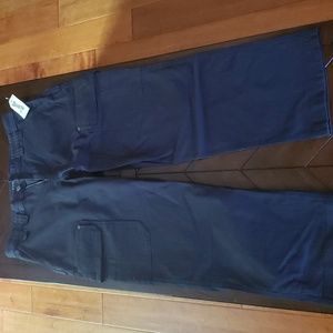Duluth blue relax fit work pants flex